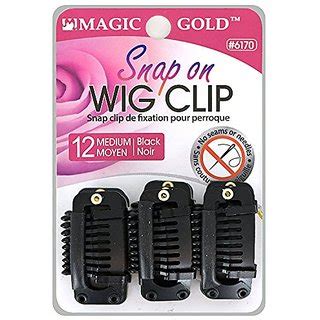 Magic gold snap on wig xlip